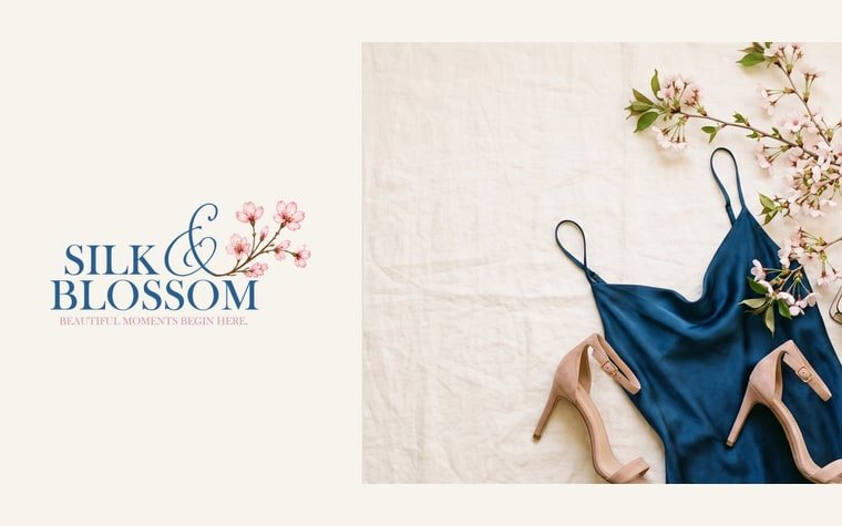 Silk & Blossom — designer dress hire website
